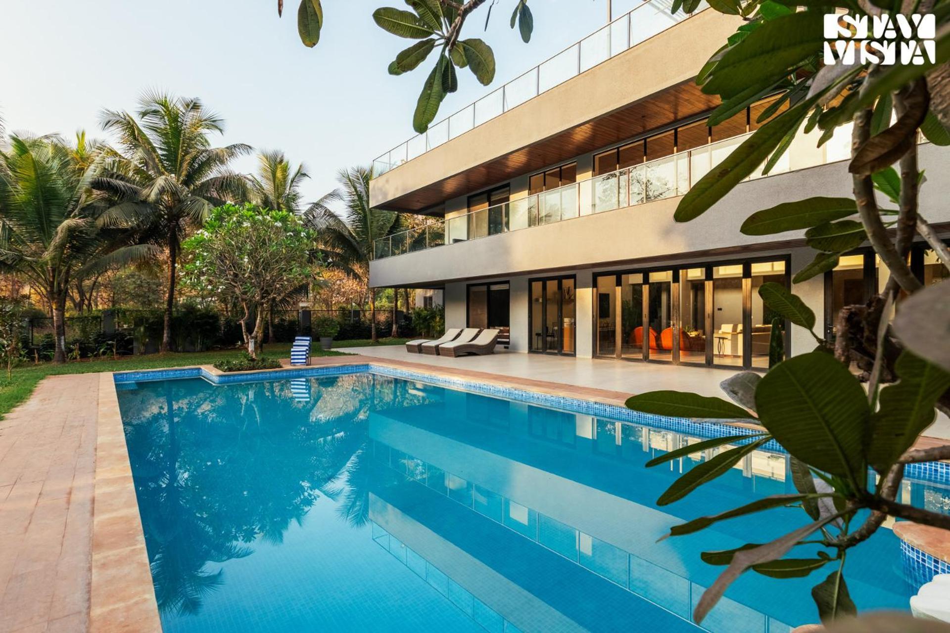 Reflection House By Stayvista With Pool, Terrace Bar, Indoor Games & Exquisite Interiors In A Nutshell Alībāg Exterior foto